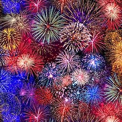 Multi - USA Fireworks Celebration